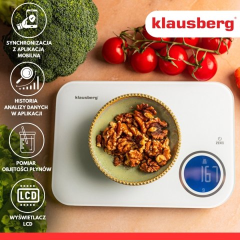 ELEKTRONICZNA WAGA KUCHENNA 5kg KLAUSBERG KB-7938 Bluetooth