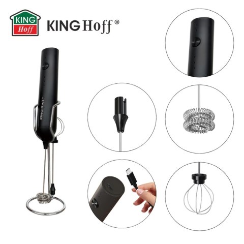 ELEKTRYCZNY MIKSER DO KOKTAJLI SPIENIACZ DO MLEKA KINGHOFF KH-2001