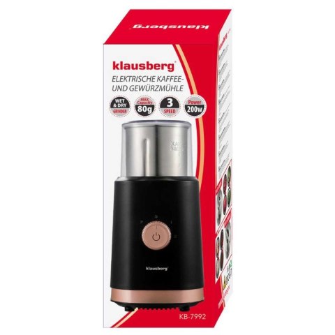 ELEKTRYCZNY MŁYNEK DO KAWY PRZYPRAW OWOCÓW KLAUSBERG KB-7992