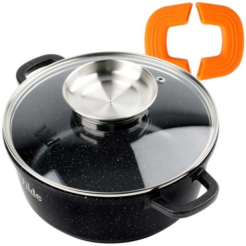 GARNEK GRANITOWY 2,1L 20cm Z POKRYWĄ Z AROMATYZEREM TERRUNA 199104