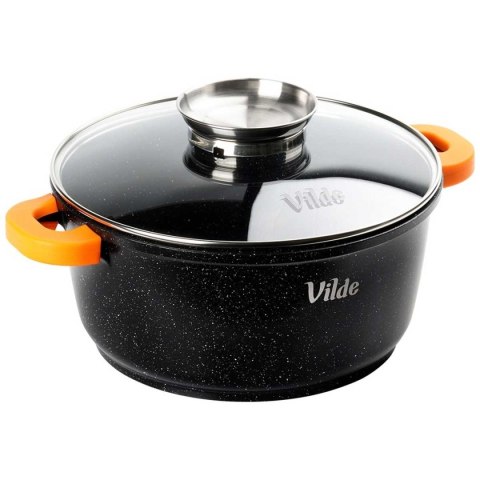 GARNEK GRANITOWY 4L 24cm Z POKRYWĄ Z AROMATYZEREM TERRUNA 199105