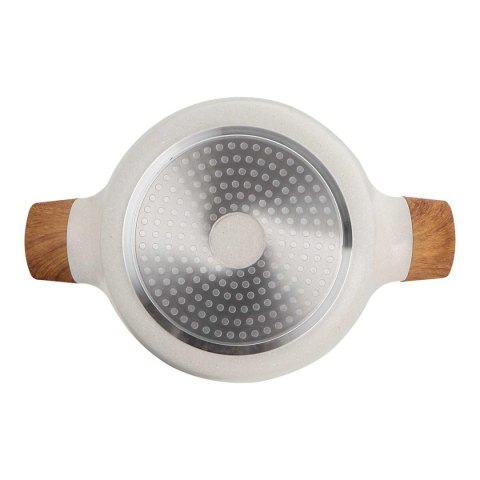 GARNEK MARMURKOWY 28cm Z POKRYWĄ BERGNER BG-30643 NATURALLY