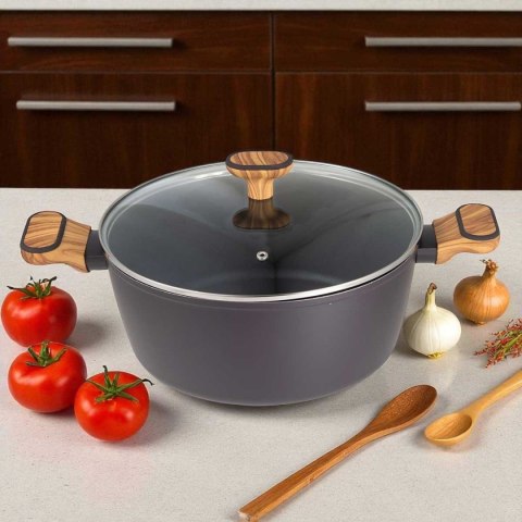 GARNEK MULTICLAD 28cm Z POKRYWĄ BERGNER BG-56038 CHARCOAL