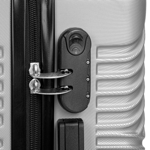 ZESTAW 4 WALIZEK PODRÓŻ NYCH AZORES SREBRNY 4W1