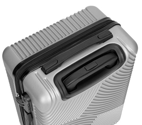 ZESTAW 4 WALIZEK PODRÓŻ NYCH AZORES SREBRNY 4W1