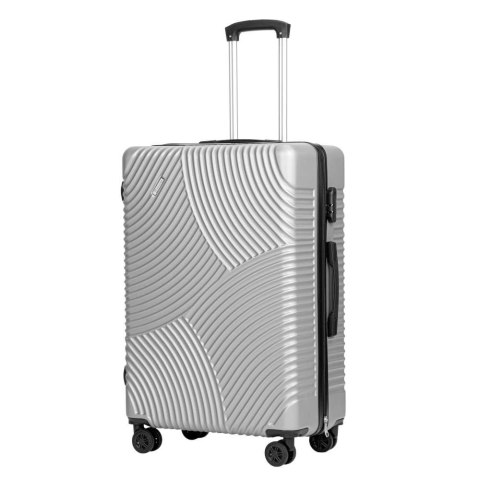 ZESTAW 4 WALIZEK PODRÓŻ NYCH AZORES SREBRNY 4W1