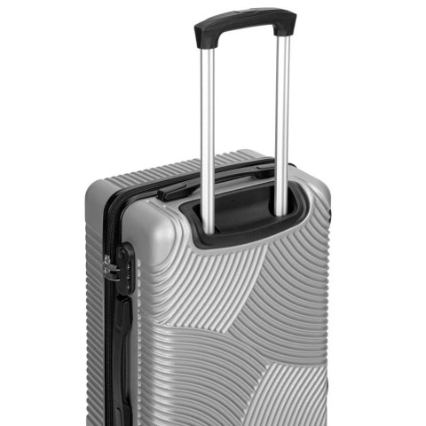 ZESTAW 4 WALIZEK PODRÓŻ NYCH AZORES SREBRNY 4W1