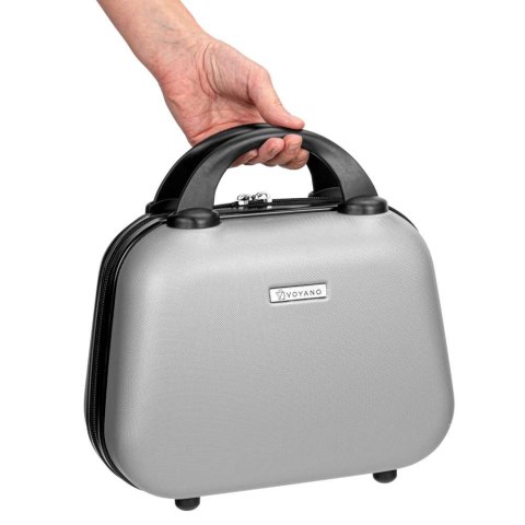 ZESTAW 4 WALIZEK PODRÓŻ NYCH AZORES SREBRNY 4W1