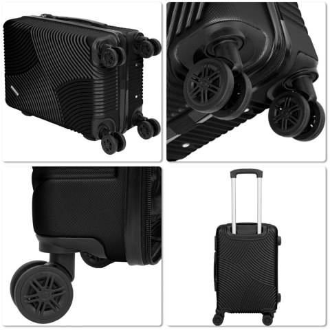 ZESTAW WALIZEK PODRÓŻ NYCH AZORES CZARNY 4W1