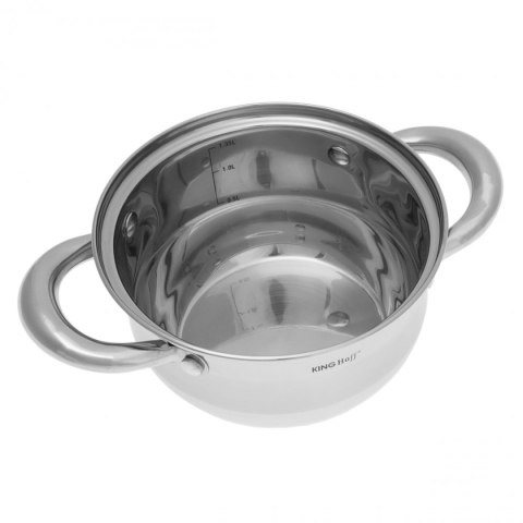 Komplet garnków stalowych 12 elementów Kinghoff KH-1098