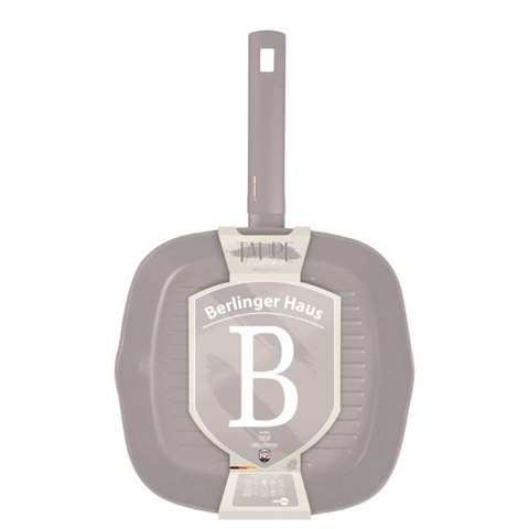 PATELNIA GRILLOWA TYTANOWA 28cm BERLINGER HAUS BH-8096 TAUPE