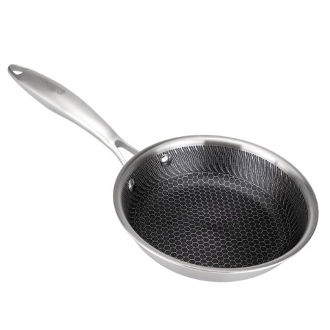 PATELNIA STALOWA 18cm Z POWŁOKĄ PLASTER MIODU E-7544