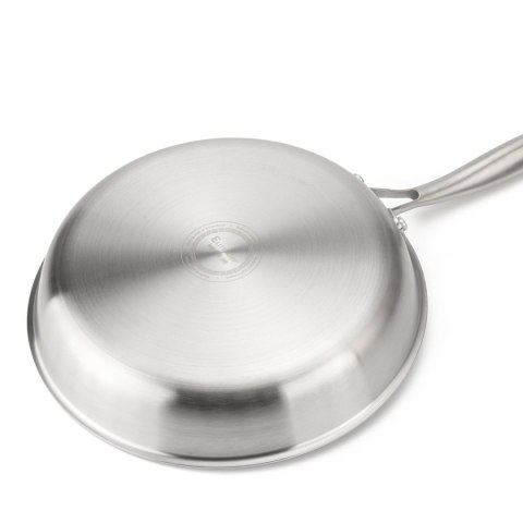 PATELNIA STALOWA 28cm Z POWŁOKĄ PLASTER MIODU E-7549