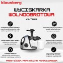 SOKOWIRÓWKA WYCISKARKA WOLNOOBROTOWA KLAUSBERG KB-7863