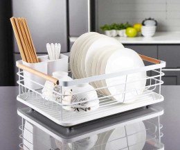 SUSZARKA DO NACZYŃ Z OCIEKACZEM I TACĄ E-8057