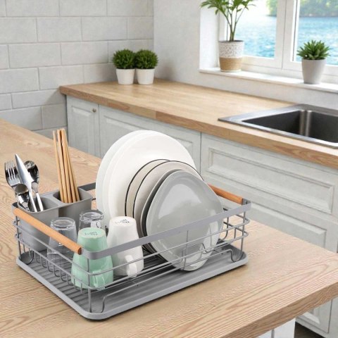 SUSZARKA DO NACZYŃ Z OCIEKACZEM I TACĄ E-8087