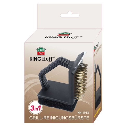 SZCZOTKA 3w1 DO CZYSZCZENIA RUSZTU GRILLA KINGHOFF KH-1913
