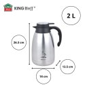 TERMOS DZBANEK KONFERENCYJNY NA KAWĘ HERBATĘ 2L KINGHOFF KH-1994