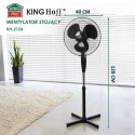 WENTYLATOR WIATRAK STOJĄCY PODŁOGOWY KINGCOOL KC-2124 czarny