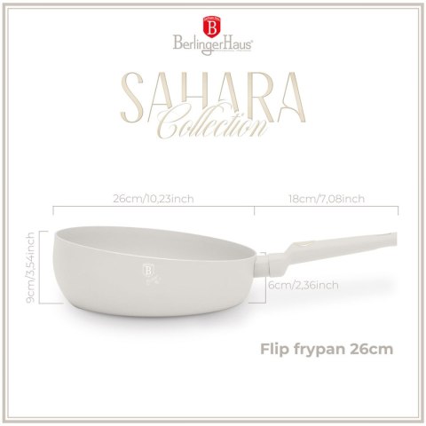 WOK PATELNIA FLIP TYTANOWA 26cm BERLINGER HAUS BH-8059 SAHARA