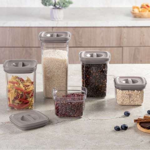 ZESTAW 5 POJEMNIKÓW NA ŻYWNOŚĆ BERLINGER HAUS BH-8576 TAUPE