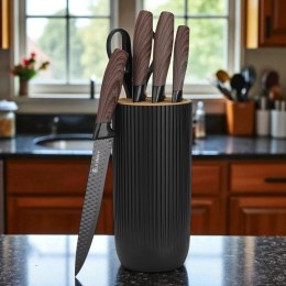 ZESTAW NOŻY KUCHENNYCH Z TASAKIEM W STOJAKU E-6309