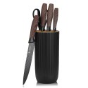 ZESTAW NOŻY KUCHENNYCH Z TASAKIEM W STOJAKU E-6309
