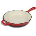 EMALIOWANA PATELNIA ŻELIWNA 26cm HAGE CZERWONA