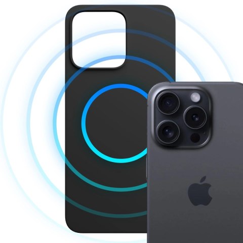 Apple iPhone 15 Pro Max - 3mk Hardy MagSilicone Graphite 3mk