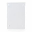 Biała Skrzynka na listy kompaktowa mobilna naścienna z klapą otwieraną