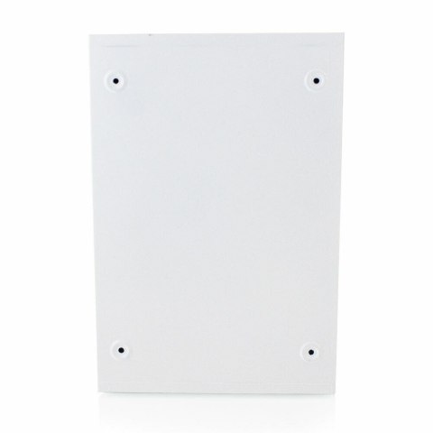 Biała Skrzynka na listy kompaktowa mobilna naścienna z klapą otwieraną