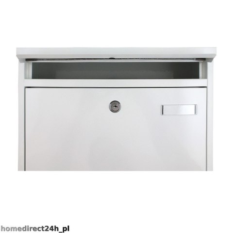 Biała Skrzynka na listy wrzutnia Pocztowa duża uniwersalna i stylowa