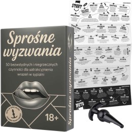 Gra Planszowa Dla Dorosłych - SPROŚNE WYZWANIA - 50 NIEGRZECZNYCH ZADAŃ GRAMMI