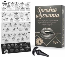 Gra Planszowa Dla Dorosłych - SPROŚNE WYZWANIA - 50 NIEGRZECZNYCH ZADAŃ GRAMMI