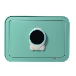 Biurowy zielony/miętowy sejf biurowy elektroniczna skarbonka na klucz i kod