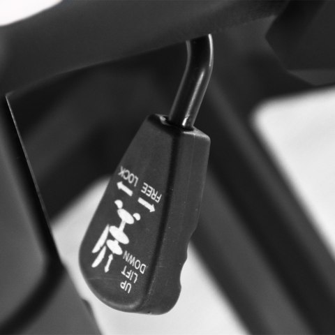 Fotel Krzesło biurowe do komputera gamingowe wygodne ze skóry biało-czarne z regulacją