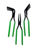 Kleszcze dekarskie Blacharskie szczypce/cęgi do gięcia blachy 3szt. Zielone Bituxx