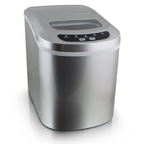 Kostkarka barowa do robienia kostek lodu Srebrna do domu/restauracji