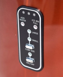 Kostkarka do lodu stołowa Mulano pomarańczowa maszyna do kostek lodu