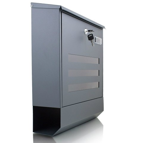 Nowoczesna naścienna Skrzynka pocztowa na listy z gazetnikiem duża a4