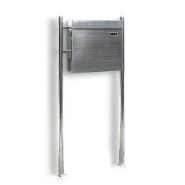 NOWOCZESNA SKRZYNKA POCZTOWA NA LISTY WOLNOSTOJĄCA STAL INOX