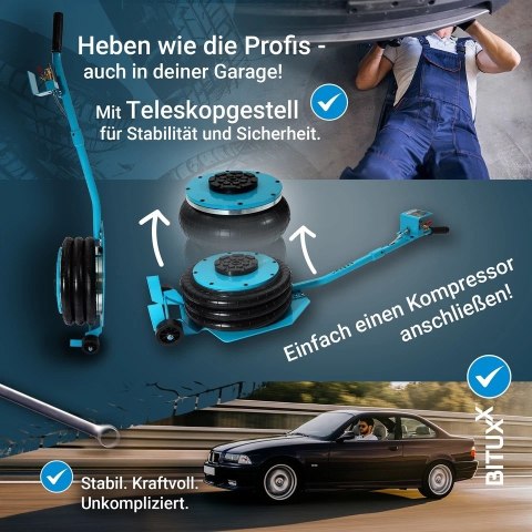 Pneumatyczny podnośnik bałwanek poduszkowy stalowy stabilny wydajny do 5 ton