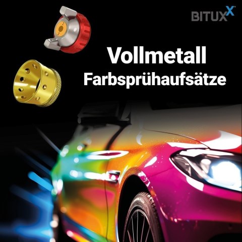 Pneumatyczny system natryskowy z metalowym zbiornikiem 2L i zestawem dysz