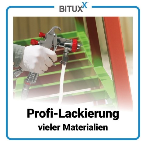 Pneumatyczny system natryskowy z metalowym zbiornikiem 2L i zestawem dysz