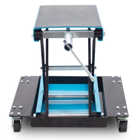 Podnośnik motocyklowy 12-37cm udźwig do 500kg wózek manewrowy do motocykla