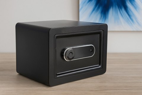 Sejf biurowy z dotykowym panelem na kod szyfr elektroniczny czarny