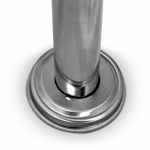 Skrzynka pocztowa na listy z gazetnikiem stalowa inox na słupku