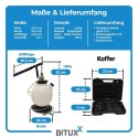 Urządzenie do napełniania oleju przekładniowego 7,5L Bituxx + adaptery