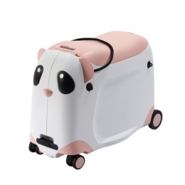 Walizka dziecięca z siedziskiem | Jeździk na kółkach do samolotu morelowa