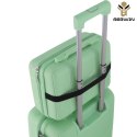 Walizka twarda 60L na 4 kółkach lekka zamek TSA teleskopowy uchwyt zielona